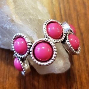 🍍 3 for $10!! 🍍 Pink and silver geometric ring